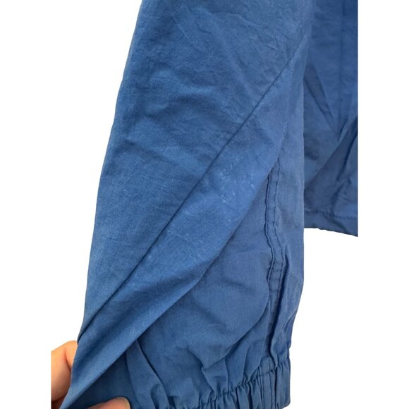 Vintage Sports Club Perth Pullover Windbreaker Jacket Mens XL Blue Black Nylon R - Picture 8 of 8